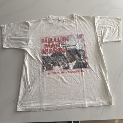 Vintage 1995 Million Man March Louis Farrakhan XL 90s USA Tee