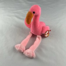 Ty Beanie Babies Pinky the Flamingo Plush With Tags