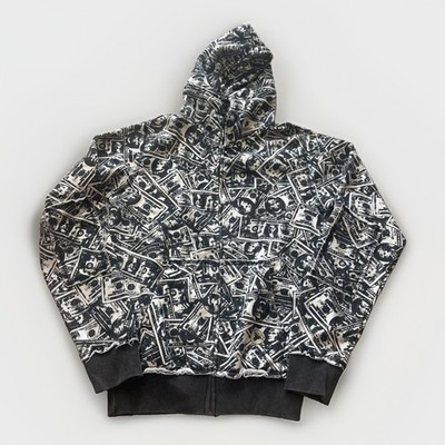VTG  FALLEN  Mens AOP Money Full Zip Hoodie (M) Jessie Pinkman Breaking Bad RARE