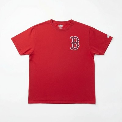 Boston Red Sox Tailgate T-Shirt Herren B Logo Print MLB Baseball M Rot Sports