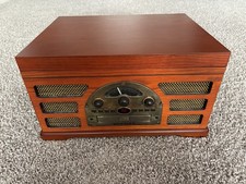 Crosley CR66 5-in-1 Record Player Turntable, Cassette, CD, AM/FM Radio
