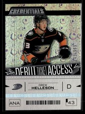 2023-24 UD Credentials - Debut Ticket Access Drew Helleson #111 /999 (RC)