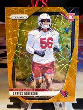 2024 Darius Robinson Panini Prizm Orange Lazer Prizm Rookie Card #325 Cardinals. rookie card picture