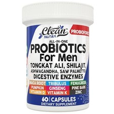 Clean Nutra Men's Probiotic Supplement - 60 Capsules