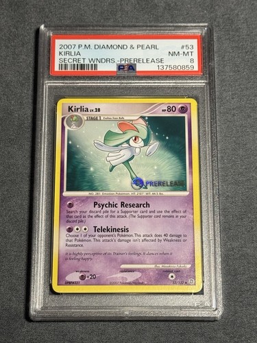 Kirlia graded PSA 8 for sale on eBay