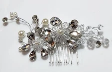 Bridal Hair Comb Rhinestones,  Wedding Accessory