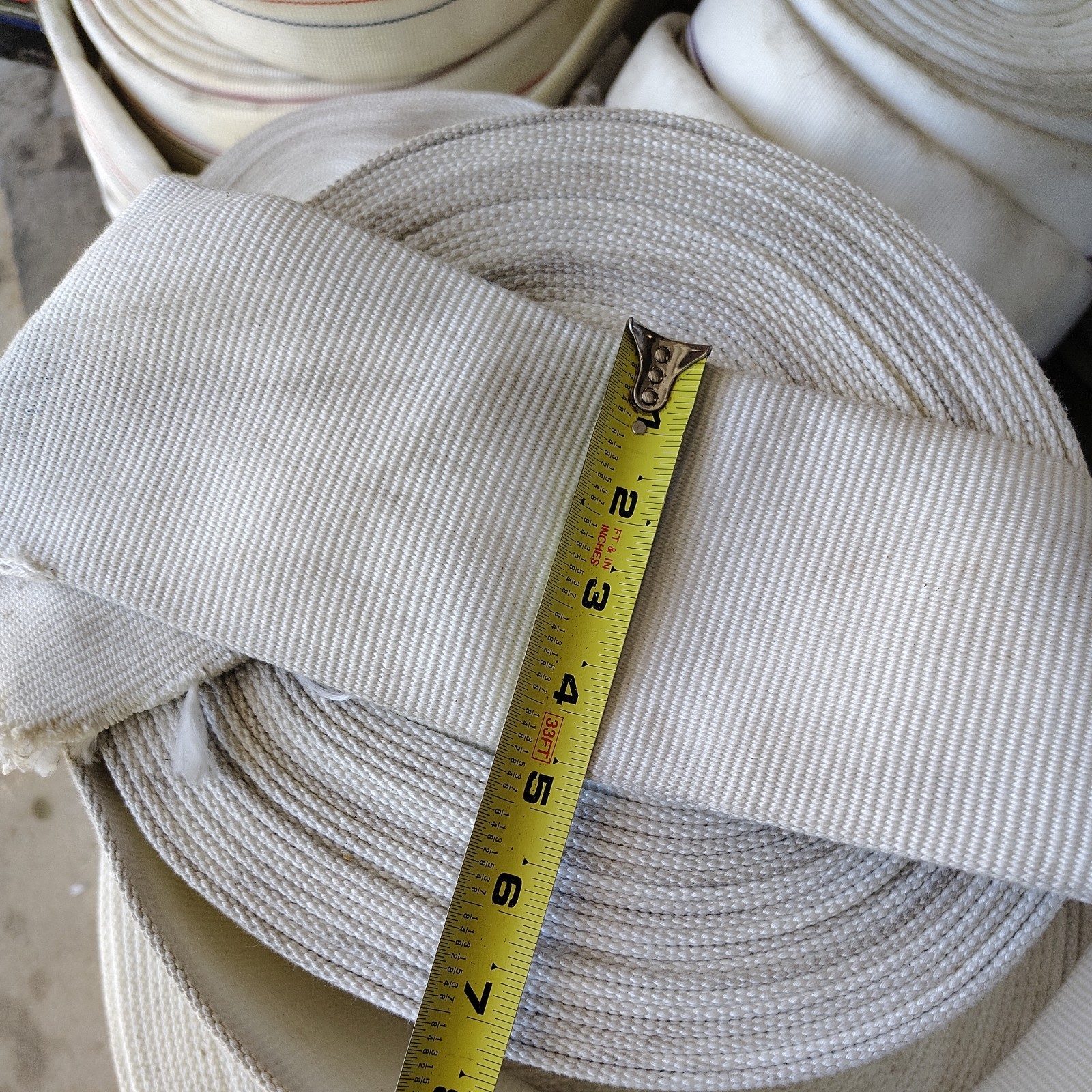 2,5” × 50' ft. Manguera de lavado a contracorriente, descarga, poliéster ligero