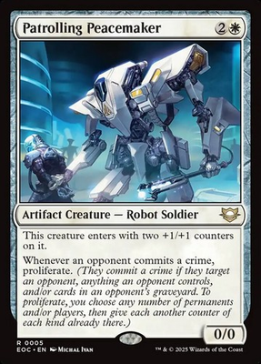 #ad Patrolling Peacemaker 5 NM Commander: Edge of Eternities MTG $2.99