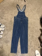 Vintage Denim Overalls Unisex, Size Large