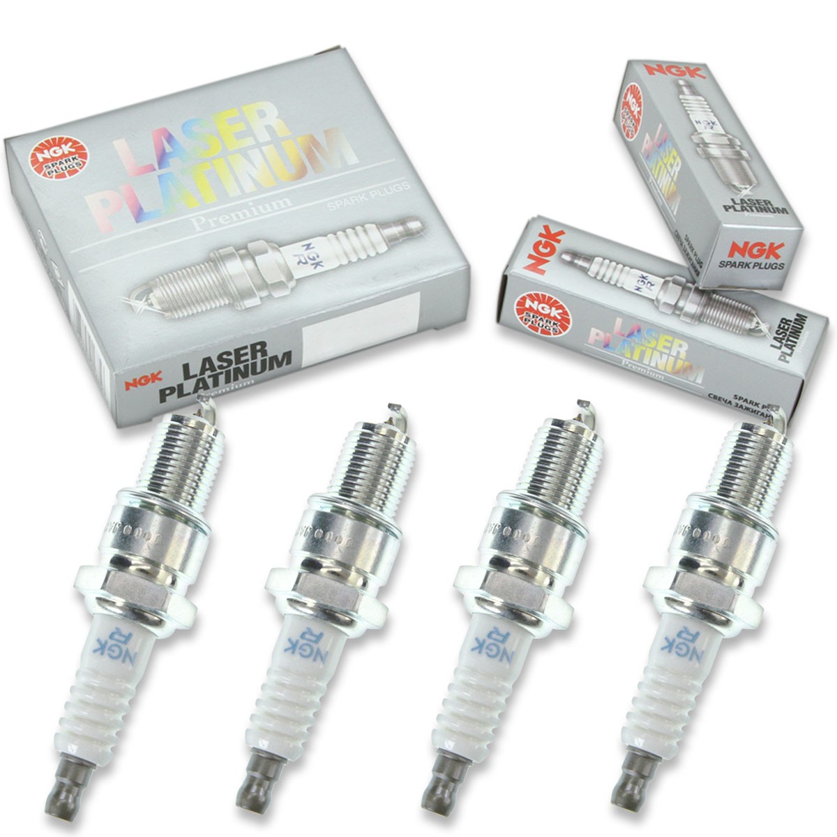4 pcs NGK Laser Platinum Spark Plugs for 1978-1983 Plymouth Sapporo 2.6L L4 ls