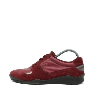 ECCO Damen Classic Low-Top Sneaker Burgunderrot Komfort Schnürschuhe EU 38