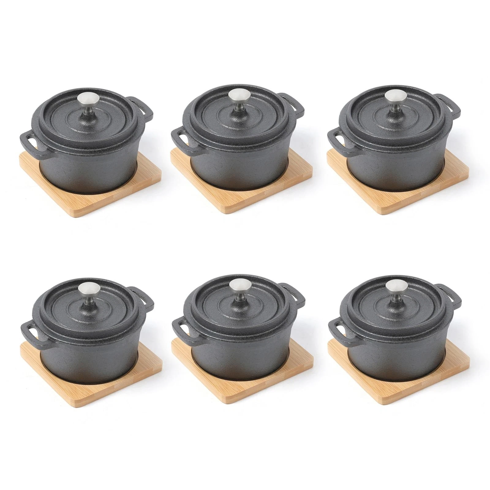 Cast Iron Mini Dutch Oven with Lid Sauce pan Melting pot 270ml/9.13oz/1.08cup...