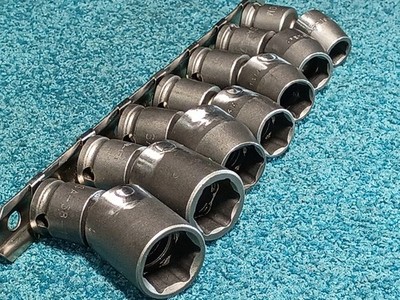 Apex APU37M Precision Universal Metric Elbow Socket Set 3/8'' Drive 10-18mm