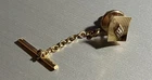 Vintage Diamond and 14K Gold Tie Tack Pin Art Deco Jewelry Scrap or Use