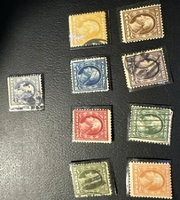 Us Scott#374-382 1910-1911 Regular issue