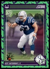 2024 Score-A-Treat - Green Bats Base Jeff Saturday Indianapolis Colts 125