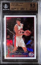 2003-04 Topps Chrome Refractor 112B Darko Milicic Serbian Variation BGS 9.5