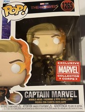 Pop! Marvel Collector Corps Exclusive The Marvels Captain Marvel #1265 w/Free Ac