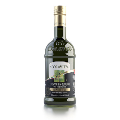 Premium Italian Extra Virgin Olive Oil 17 Fl. Oz., Glass Bottle