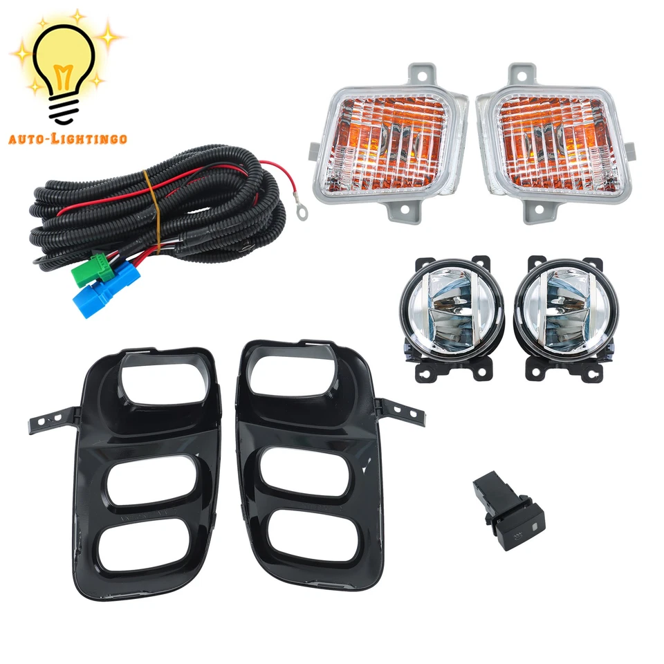 Luz antiniebla LED + interruptor + bisel y señal de giro halógena para Honda Odyssey 2021-2023 Foto 3 de 4
