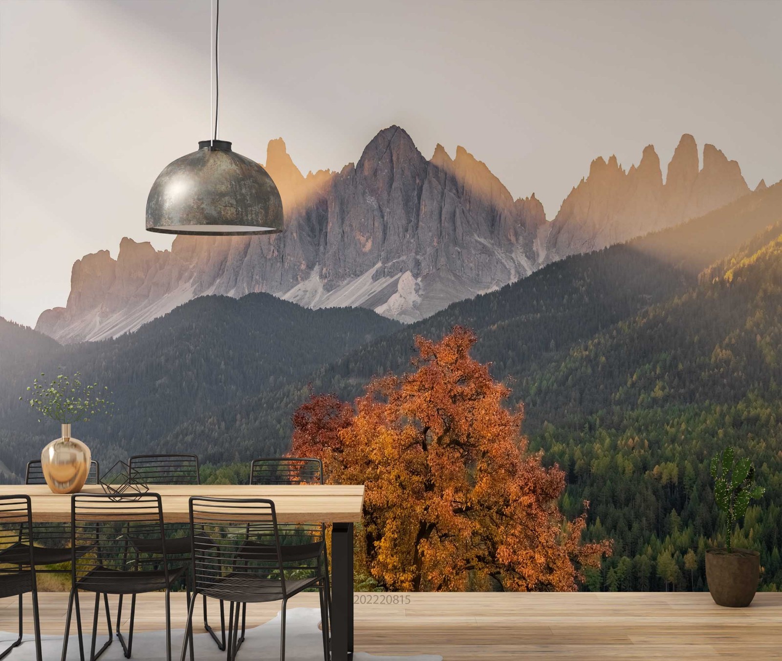 3D Mountain Forest Landscape Wall Murals Wallpaper Murals Wall Sticker