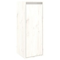 HäNgeschrank Wandschrank Weiß 30X30X80 Cm Massivholz Kiefer SchräNkchen