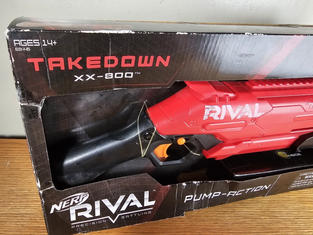 Hasbro Nerf Rival Takedown XX-800 Blaster- Red New SEE DESCRIPTION