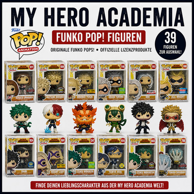 My Hero Academia Funko Pops - vers. Varianten - Sammelfiguren in OVP - Anime