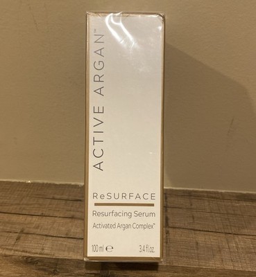 ACTIVE ARGAN RESURFACE SERUM RESURFACE LARGE 3.4 OZ ARGAN OIL NIB SEALED