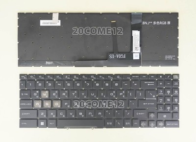 For MSI Katana 17 B13V / Katana 17 B13VFK keyboard RGB Color backlit KOREAN KR