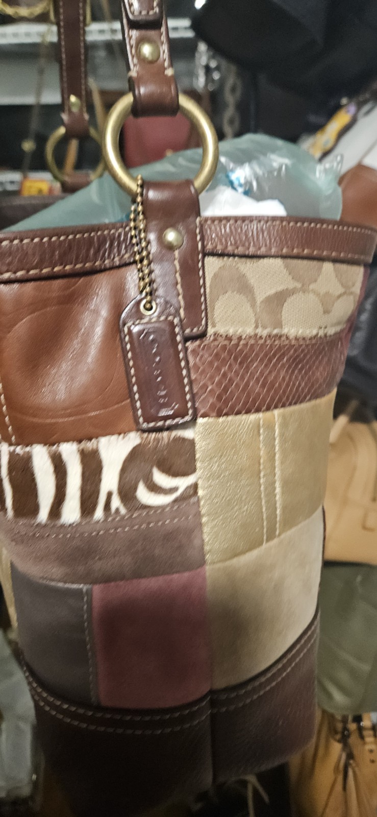 Coach Holiday Patchwork Tote 10434 - image 9