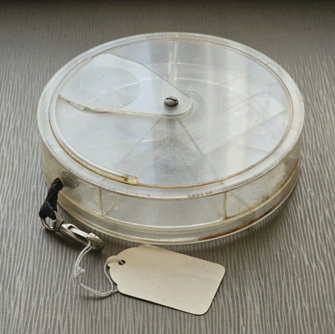 Charlie Fox Pennsylvania Fly Fisherman Custom Made Round Lucite Fly Box