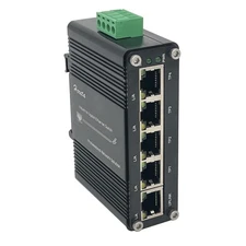 Hardened Industrial Gigabit Ethernet Switch 5-Port Mini Industrial Switch 10/...