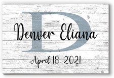 Personalized Baby or Child Name Monogram Sign - Custom Nursery or Bedroom Decor
