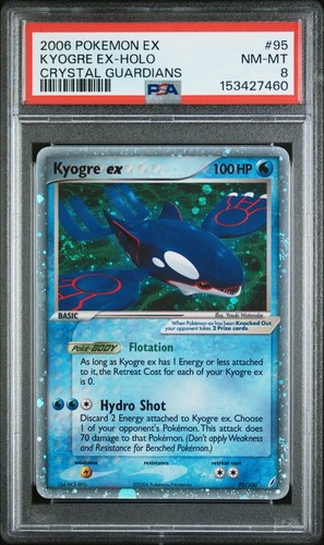 Kyogre ex graded PSA 8 for sale on eBay