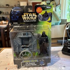 Kenner Star Wars Power of the force Gunner Station Tie Fighter with Darth Vader