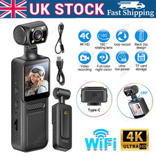 4K HD Pocket Action Camera 180° Rotation WiFi Vlog Camera Handheld Sports Cam DV