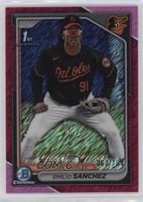 2024 Bowman Chrome Prospects Fuchsia Shimmer Refractor 62/199 Emilio Sanchez 0w3