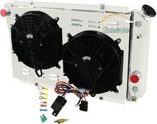 CU829 3 Row Radiator Shroud Fan Kit 1984-90 Corvette C4 5.7 S10 Blazer 1985-89