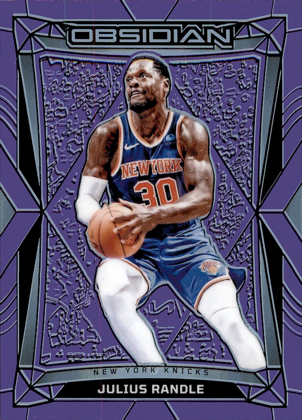2023-24 Panini Obsidian Julius Randle Knicks Purple /49 #124