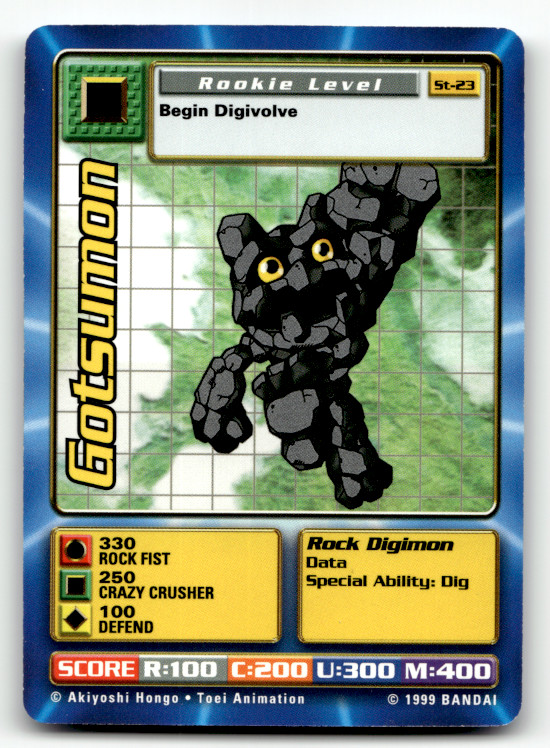 Digimon Digi Battle - Gotsumon St-23 - Series 1 Starter