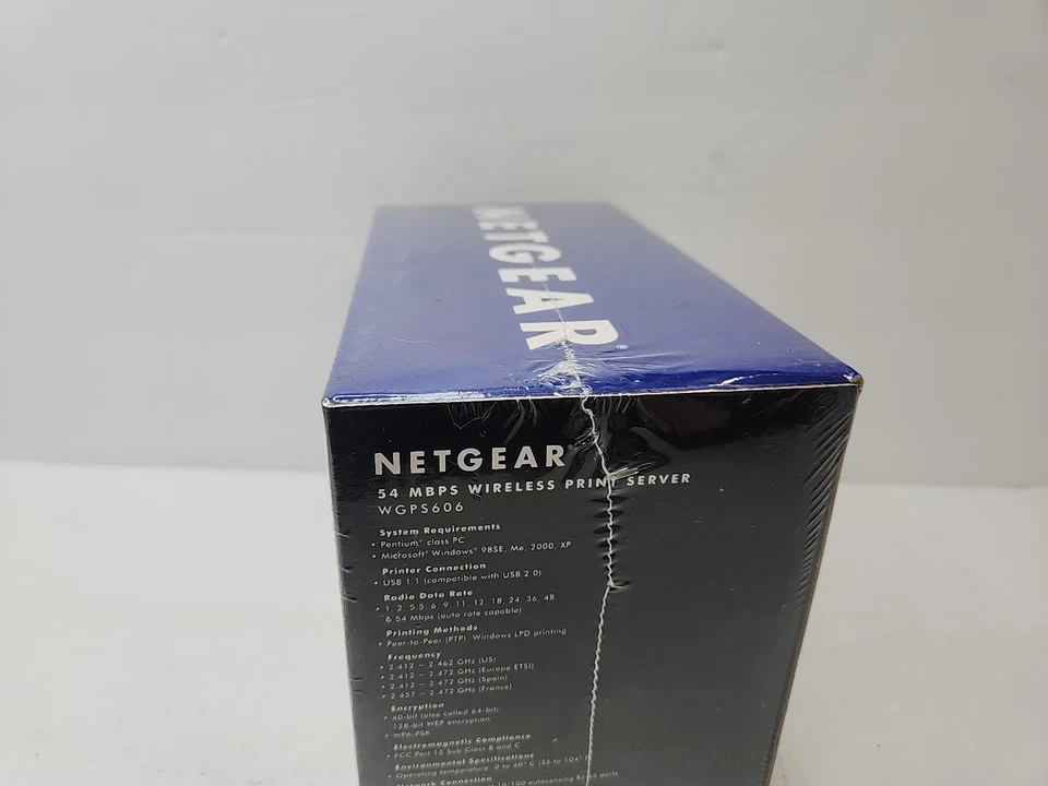 NETGEAR WGPS606 54 Mbps Wireless Print Server Bridge 4-port Switch 2 USB Printer - Image 2 of 3