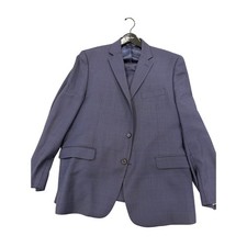 Ralph Lauren Dark Blue Suit w/ Lt Blue Plaid 2-Piece 