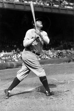 Babe Ruth New York Yankees Batting Stance Classic Baseball Photo Print Reprint