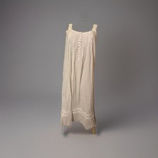 Eileen West Nightgown Large Cotton Dobby-Striped Ballet Nightgown white