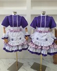 Maid cafe lolita purple pink anime nurse dress Japan JPOP Cosplay Costume — photo 2