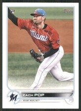 2022 Topps #108 Zach Pop RC Miami Marlins 45924