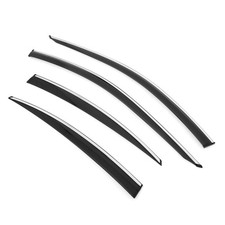 Tape-on Window Visors Wind Deflectors Chrome Trim for 2025 Toyota Camry