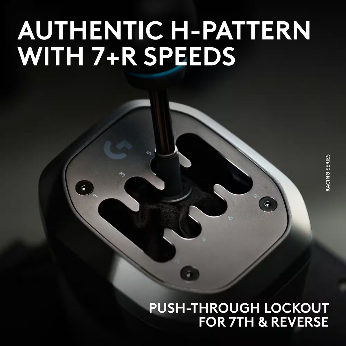 Logitech - RS H-SHIFTER Sim Racing Gear Shifter compatible with