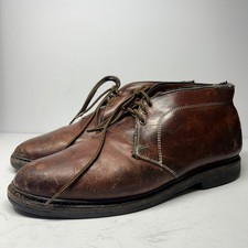 Allen Edmonds Kirkwood Chukka Boots Brown Leather Mens 9.5 D USA Made Rugged